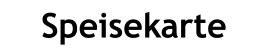 Speisekarte